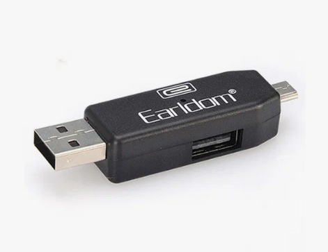 USB OTG Картридер Earldom ET-OT05 MicroUSB/MicroSD (черный)